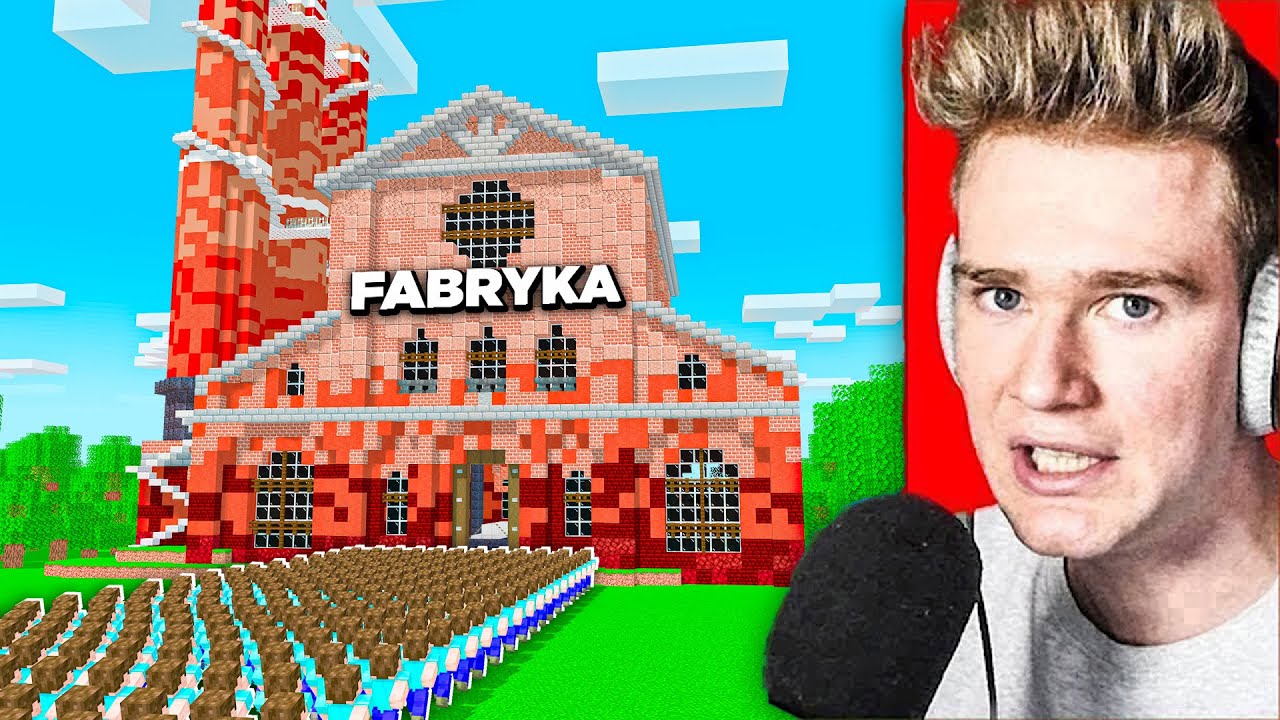 ZMUSIŁEM 100 WIDZÓW do PRACY w FABRYCE XD | Minecraft Extreme