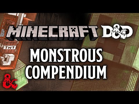 Minecraft X Dungeons & Dragons | Monstrous Compendium | Volume 3: Minecraft Creatures