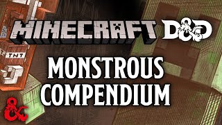 Minecraft X Dungeons &amp; Dragons | Monstrous Compendium | Volume 3: Minecraft Creatures