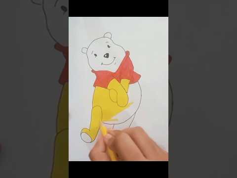How To Draw Winnie The Pooh Winniethepooh Bear Shorts Short Easydrawing 