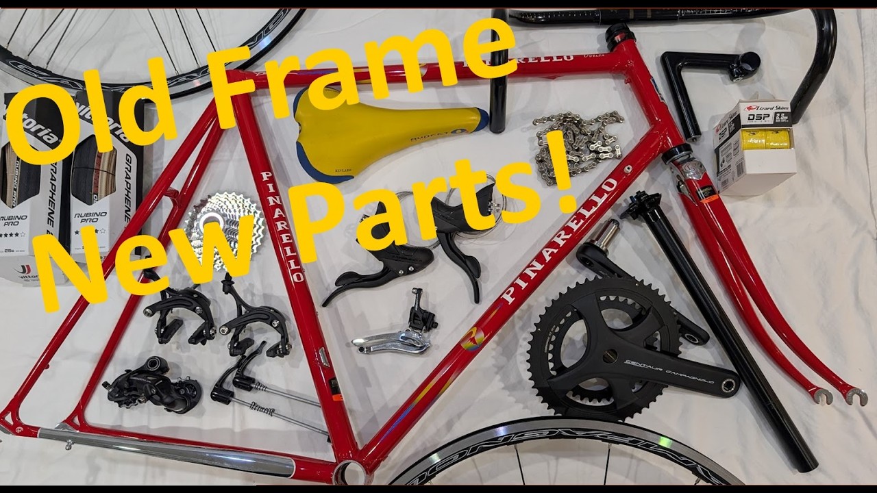 Building an Old frame with modern components. Neo Retro / Resto-mod 90s Pinarello