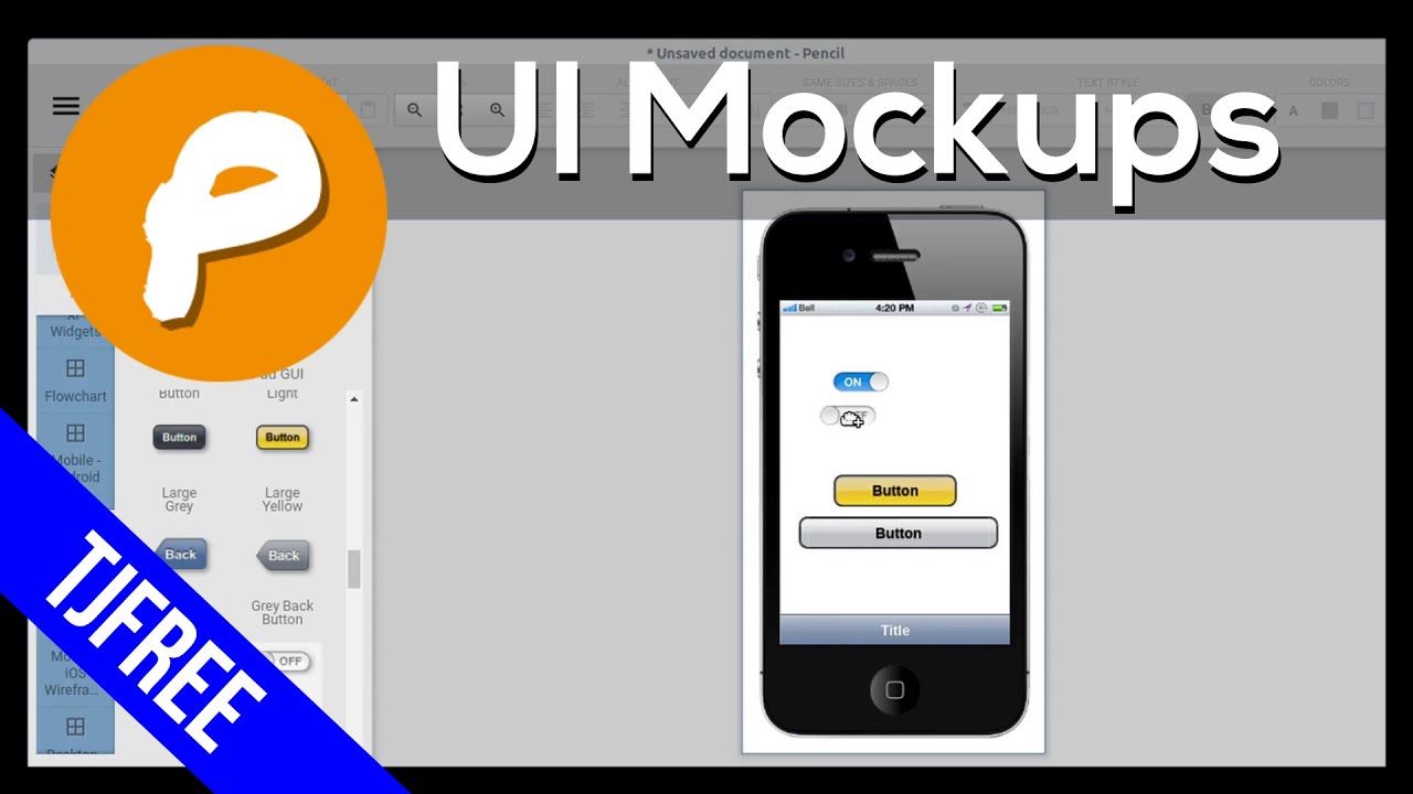 Download Pencil Project Free Ui Mockup Design Software Youtube
