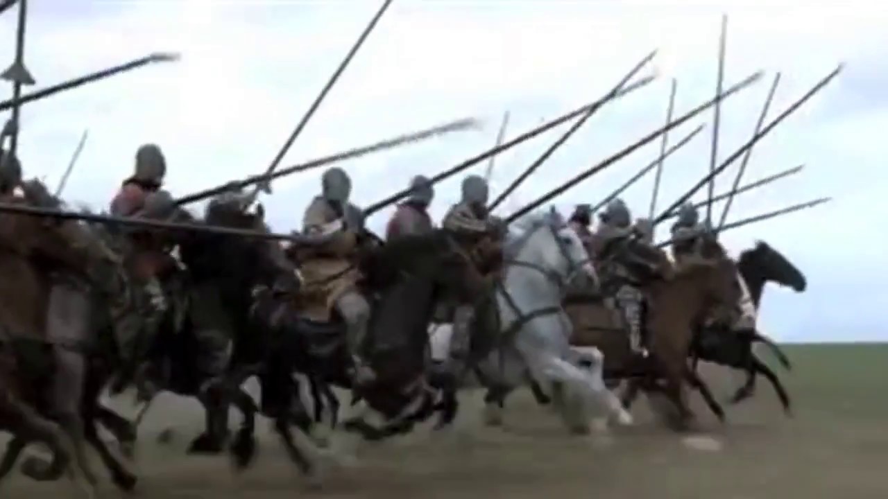 Carga Caballería Pesada. Tácticas Militares Medievales. YouTube