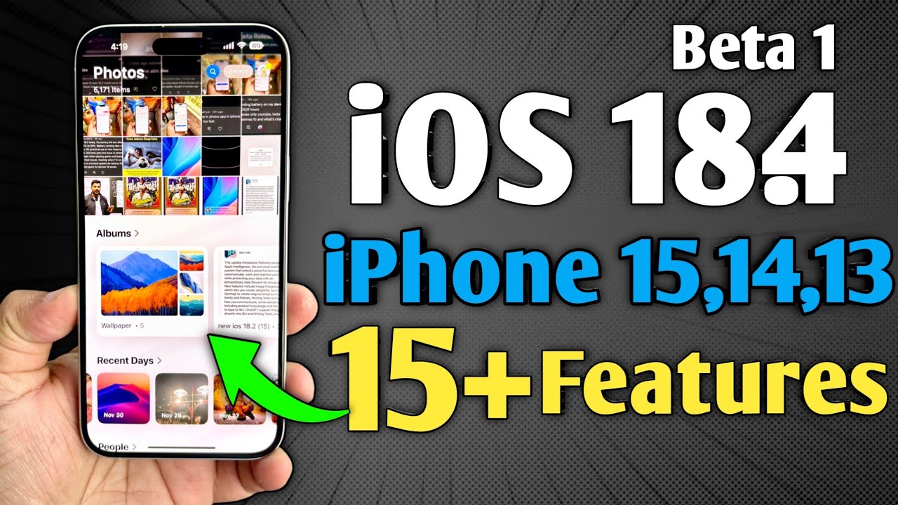 iOS 18.4 Beta 1 - 15+ New Features | iOS 18.4 Public Beta 1 - YouTube