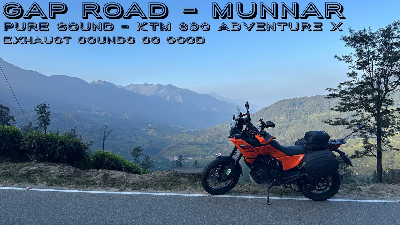 KTM 390 Adventure X Roars Through Munnar Gap Road | Pure Exhaust Note 🔥