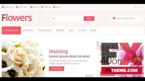 Flower Shop Magento Theme by Hermes Magento TMT by Leith Coleman