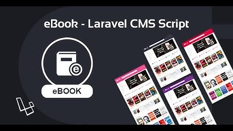 How to install eBook - Laravel CMS script