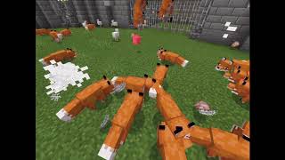 Fox Vs Chicken - Minecraft Mob Battle (🦊Foxes On Bedrock Edition!🦊) screenshot 5