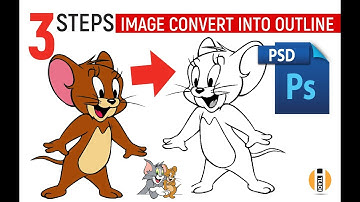 image convert into outline in photoshop