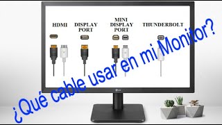 LG Servicio - Monitor - Tipos de cables