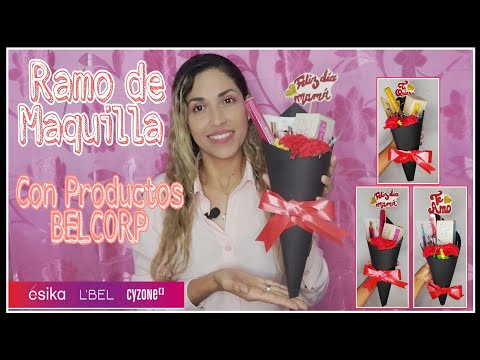 💐DIY: COMO HACER UN RAMO DE MAQUILLAJE SENCILLO PASO A PASO.  EL MEJOR REGALO🎁 PARTE #1