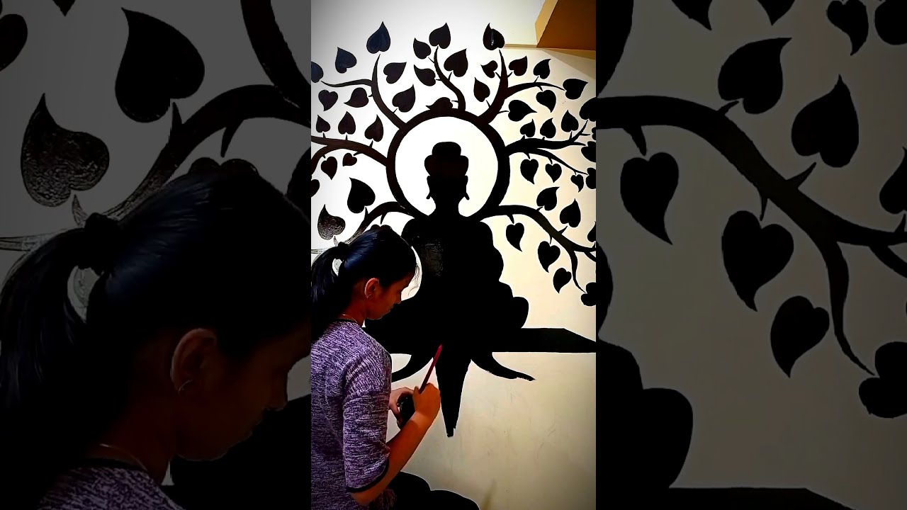 shorts | DIY wall painting | Buddha painting | simple and trending ...