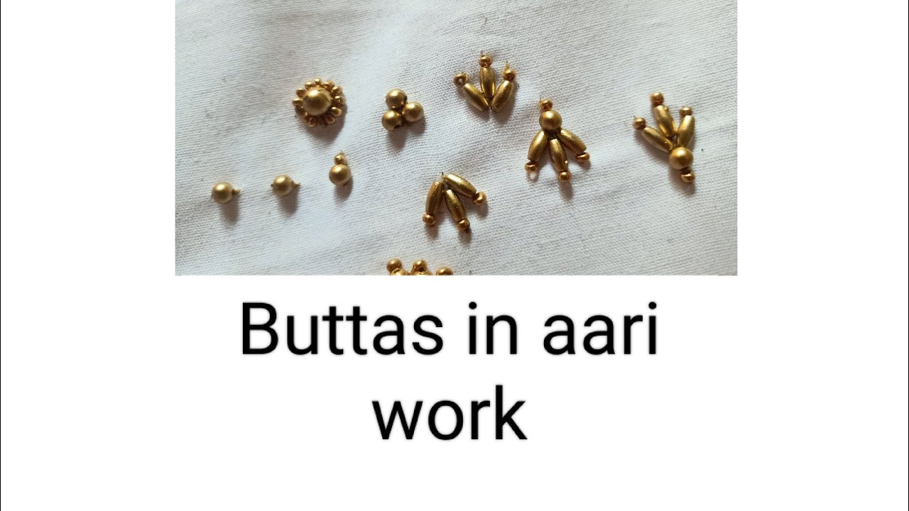 Buttas work with beads/Buttas in aari work
