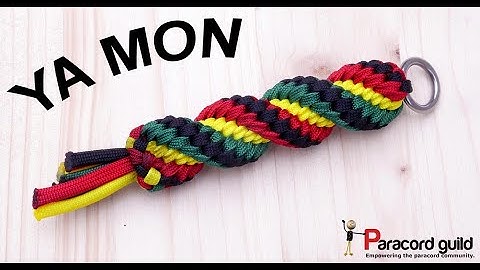 Rasta tornado paracord key fob