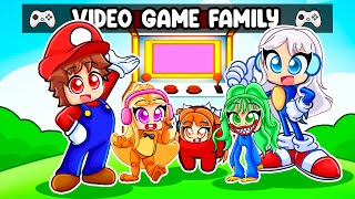 Having a VIDEO GAME FAMILY in Roblox!