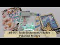 #3 EASY DIY EMBELLISHMENTS/ Shaker Polaroid Frames USE YOUR STASH✂️🎟️🤩