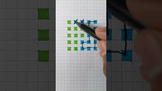 Draw game checkered line connect puzzle #shorts screenshot 1