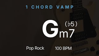 Gm7b5 | ONE CHORD | Key F minor | 100 BPM