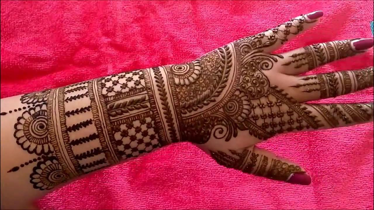 Beautiful Indian Bridal Heena Mehndi Design for Hand 2018 - YouTube