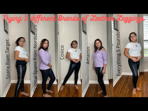 NEW Spanx Faux Leather Leggings Dupe @costco #costco_empties #costco