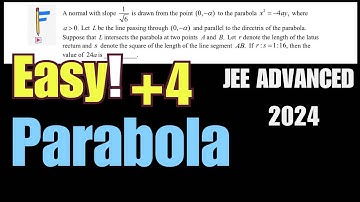 JEE Advanced 2024: Don’t Miss This Easy Parabola Question! | Conic Section | Co-Geometry |JEE PYQs