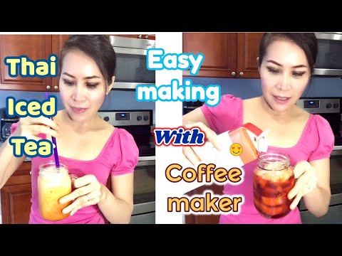 Easy Thai iced tea with coffee maker