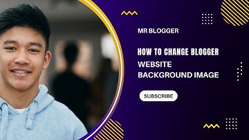 How to change blogger website background image