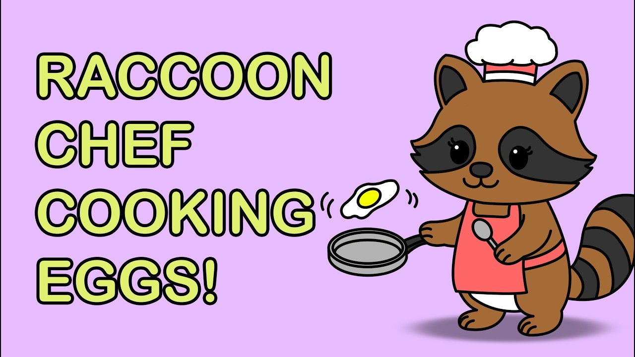 Imagine If a Raccoon Became a Chef | Creative Drawing for Kids