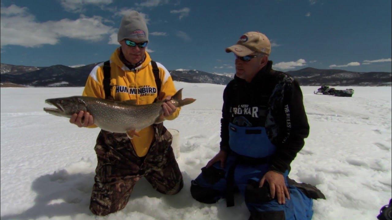 Granby Ice fishing for Big Colorado Lake Trout with Bernie Keefe YouTube