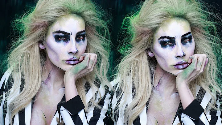 BEETLEJUICE HALLOWEEN MAKEUP | DESI PERKINS