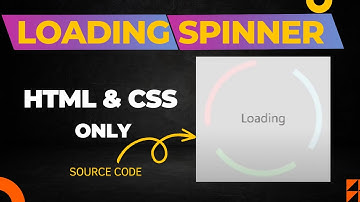 Designing a Custom Loading Spinner using HTML & CSS || vikash abhay.
