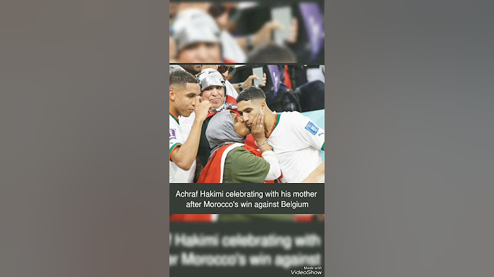 Video of Heartwarming Moment Achraf Hakimi Celebrated Morocco's Victory Over Belgium With His Mom