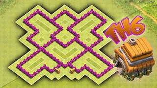 Clash of Clans - BEST TOWNHALL 6 FARMING BASE!