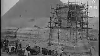 فيديو نادر يرجع لعام 1926 أثناء ترميم أبو الهول