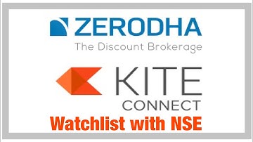 How to create watchlist in zerodha kite app /upstox/angel broking etc