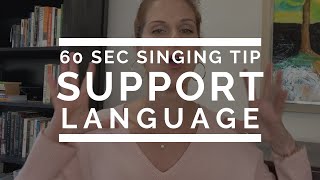 60 Second Singing Tip: Language of Support | Arden Kaywin Vocal Studio