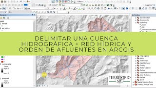 Delimitar una cuenca hidrográfica + obtener red hidrográfica y orden de afluentes en ArcGIS