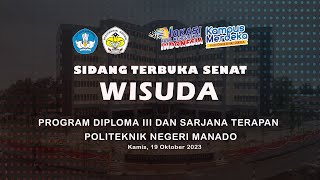 Wisuda Program Diploma III dan Sarjana Terapan - 19 Oktober 2023