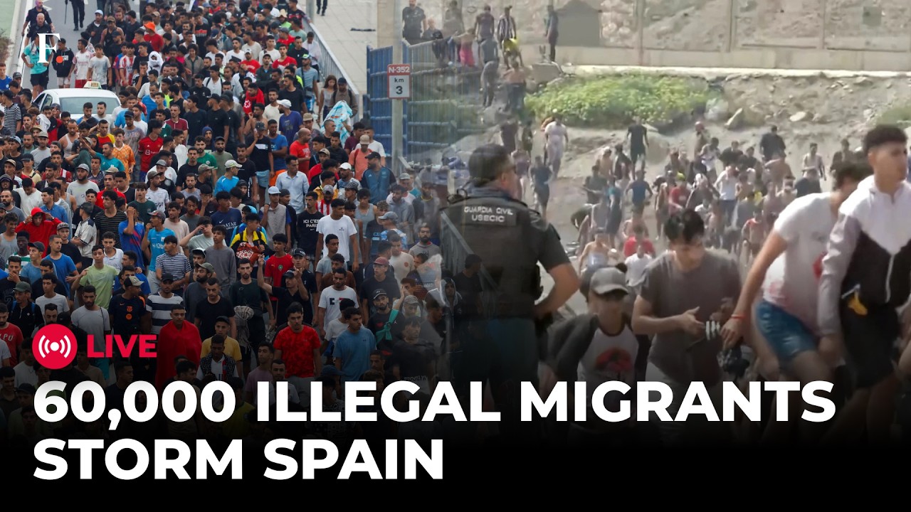 Spain Migrant Crisis LIVE: Spain Sends 25,000 Migrants Back to Morocco after Crossing Ceuta thumbnail