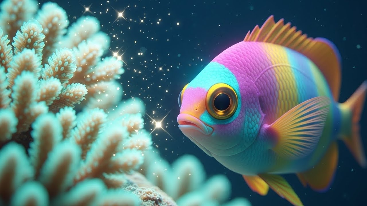 Underwater Relaxation 🐠 Exotic Coral Reef Fish | Gentle Piano & Ocean Ambient Healing