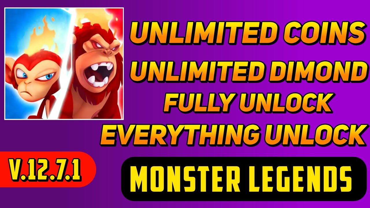 Monster Legends Mod Apk Latest Version 12.7.1 l Unlimited Coins,