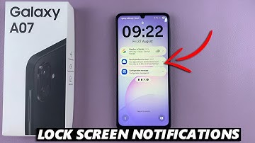 Samsung Galaxy A07: How To Show Notifications On Lock Screen