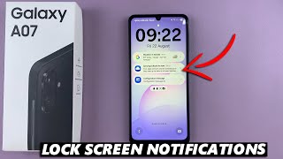 Samsung Galaxy A07: How To Show Notifications On Lock Screen