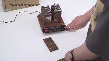 HOE TO USE RETEKESS T116A RESTAURANT PAGER