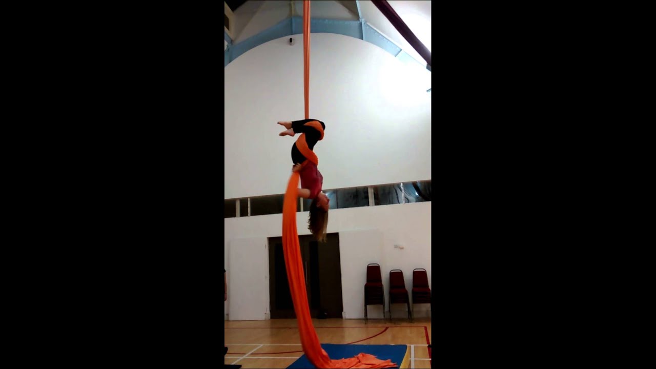 Aerial silks catchers drop to baby starfish YouTube