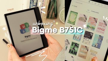 color e-reader🌈 unboxing Bigme B751C📚 ☘︎ ݁˖