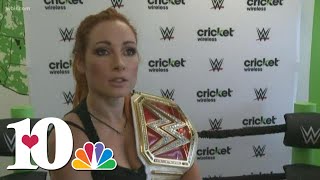 WWE Star 'The Man' Becky Lynch meets fans in Knoxville