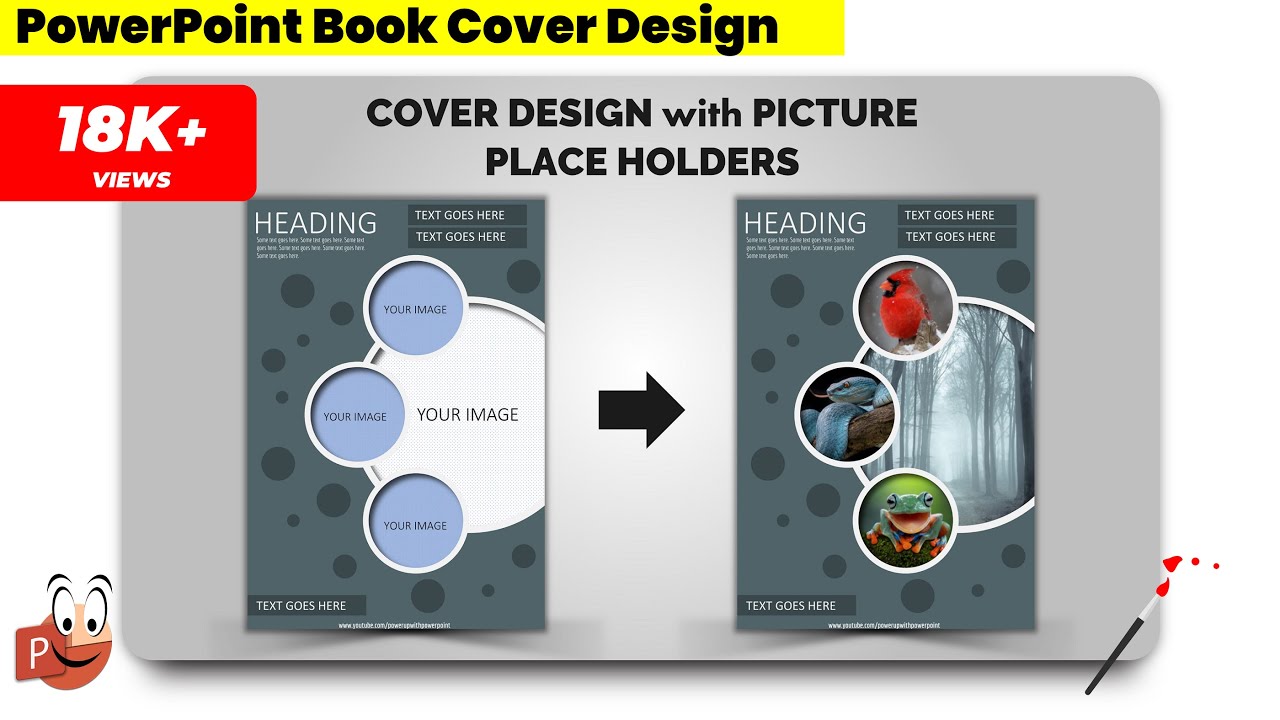 ปกหนังสือ template 2022 31.Design Book Cover with picture Place Holders📔🔥🔥🔥|Powerpoint |Slide design|Free Template