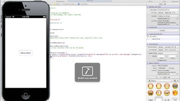 Programming iOS Apps part 7  Displaying alerts pop ups with UIAlertView