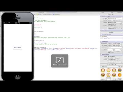 Programming iOS Apps part 7  Displaying alerts pop ups with UIAlertView